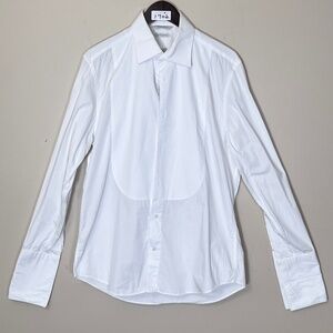 Suitsupply Tuxedo French Cuff Dress Slim Long Sleeve Shirt - Men's Size 42/16.5